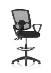 Eclipse Plus II Mesh Deluxe Chair Black loop Arms Hi Rise Kit KC0305 DD